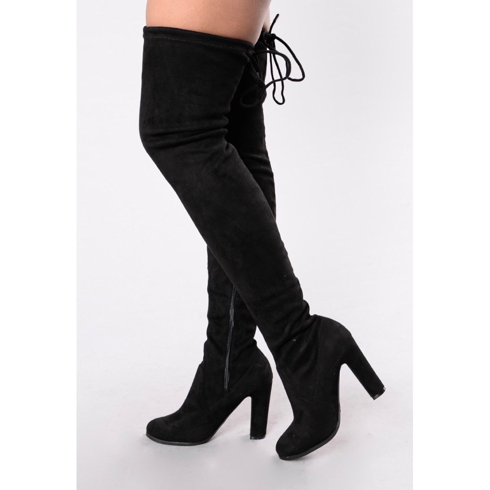 Fashion Nova Over the Knee Suede Boots